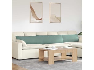 Lot de 2 coussins de canapé, coussins décoratifs vert mer 200 x 40 cm cf59211