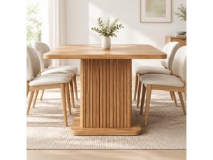 Table de salle à manger avec rangement intégré, ouverture à pression, en mdf, aspect bois foncé 80 × 80 × 76 cm