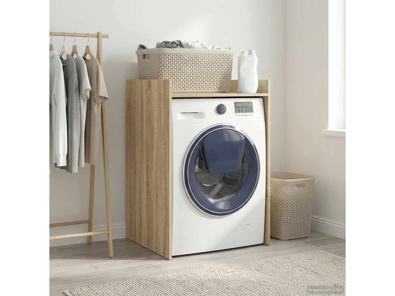  Armoire pour machine à laver chêne sonoma 67,5x62x97 cm  - Conforama D