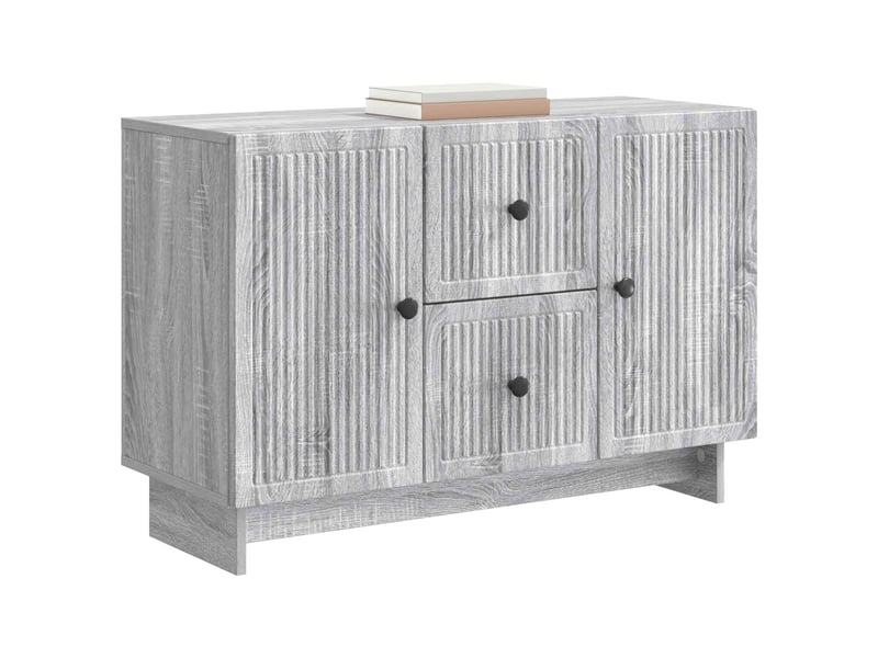  Buffet - bahut - meuble de rangement sonoma gris 89 x 34,5 x 60 cm bois d'ingénierie  - Conforama C