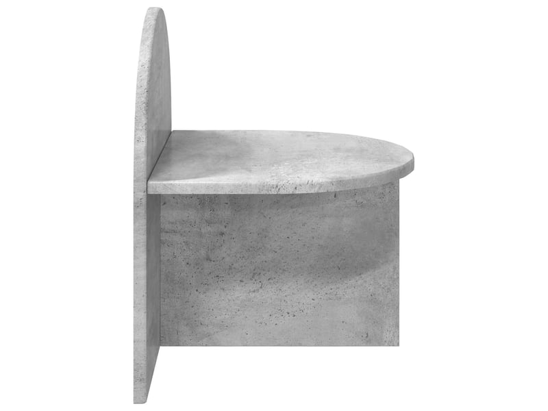 Table de chevet - cabinet de chevet - table de nuit gris béton 40 x 35,5 x 45,5 cm - Conforama D