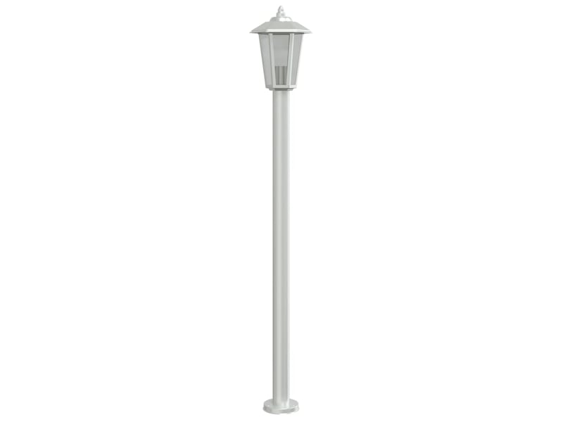  Lampadaires d'extérieur 3 pcs argenté 120 cm acier inoxydable argent 02_0042557  - Conforama D