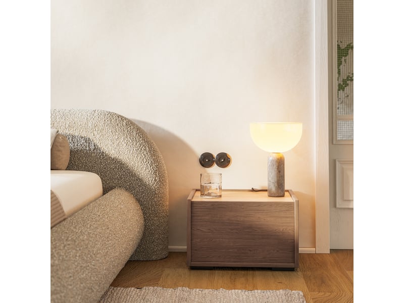  Selsey cabby - table de chevet - 50 cm - chêne casella brun Cabby - Conforama B
