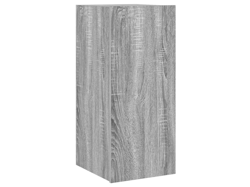  Meuble tv - banc tv - meuble de rangement mural avec lumières led sonoma gris 30,5x35x70 cm  - Conforama C