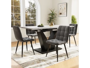 Ensemble table rectangulaire  4 chaise(s)  <strong>HNCBB</strong> <strong></strong> 