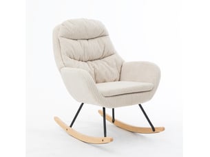 Fauteuil fixe <strong>TCQPZ</strong> Velours côtelé beige