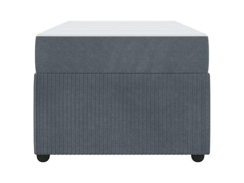  Lit simple- lit adulte -  cadre de lit gris foncé 100 x 200 cm tissu  - Conforama D