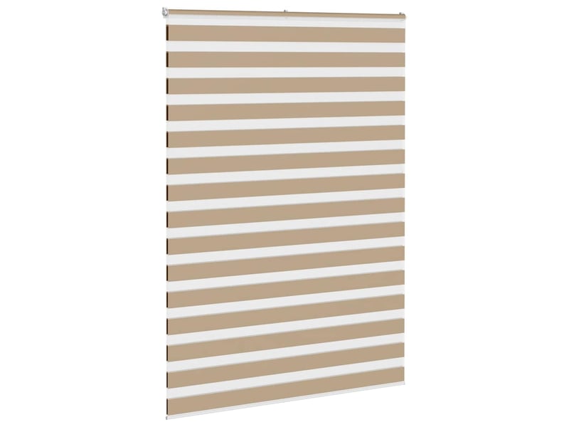  Store zèbre, store de fenêtre marron sable largeur du tissu 160,9 cm polyester cf48797  - Conforama C