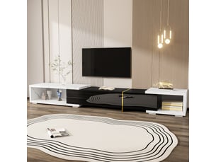 Meuble tv coloris noir 140 cm   