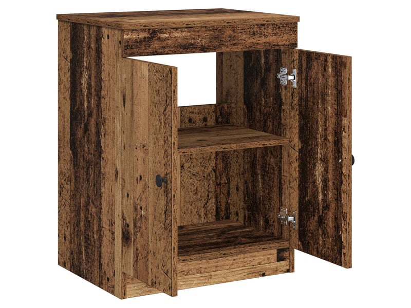  Armoire de salle de bain, meuble de rangement bois ancien 54x41x70 cm shl2444  - Conforama D