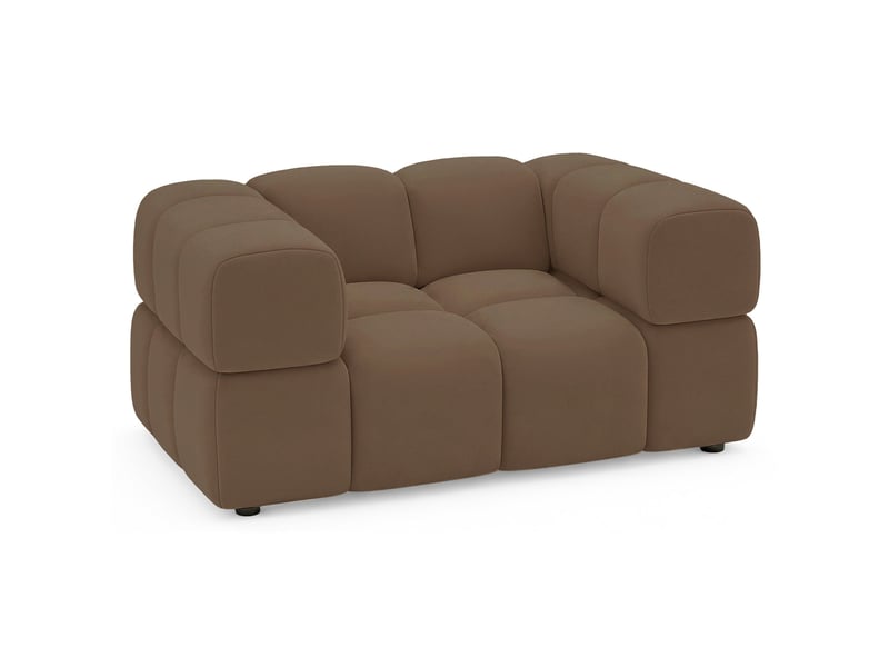 Selsey hollme - fauteuil coque - 150 cm - velours brun clair Hollme - Conforama A