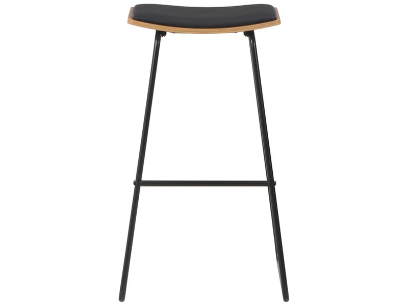  Lot de 2 tabouret de bar, chaise de bar noir similicuir shl3526  - Conforama C