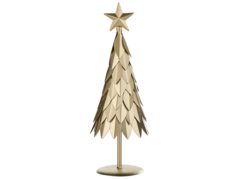  Lot de 2 figurines kemijoki 4148 cm arbre de noël doré  - Conforama E