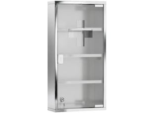 Armoire à pharmacie à quatre niveaux en acier inoxydable 30 x 12 x 60 cm