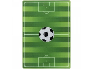 Football - tapis enfant lavable vert 80 x 120 cm