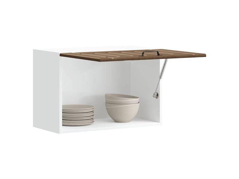  Meuble de rangement, armoire murale de cuisine lucca chêne marron bois ingénierie shl9296  - Conforama B