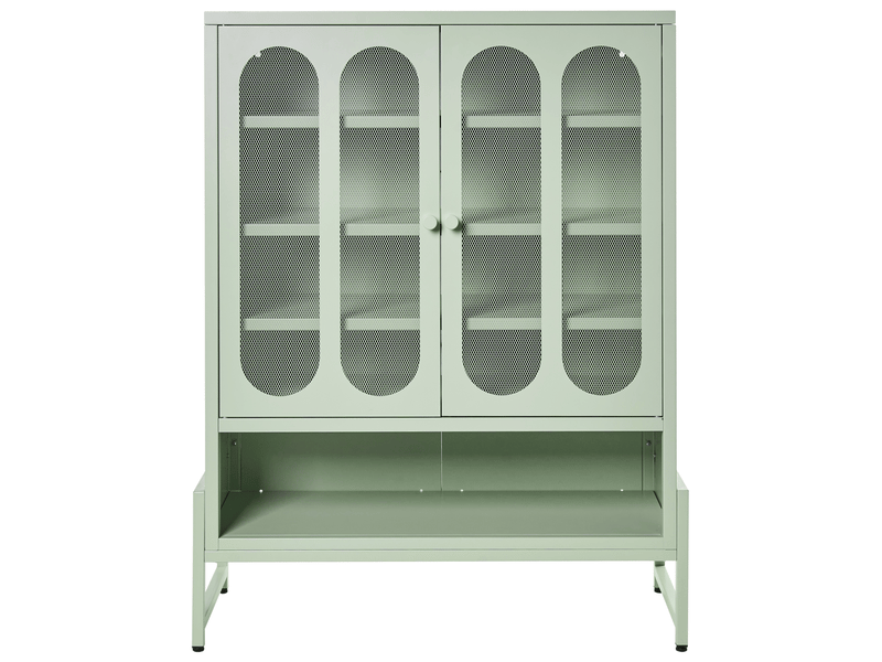  Commode 2 portes soletta métal vert menthe  - Conforama E