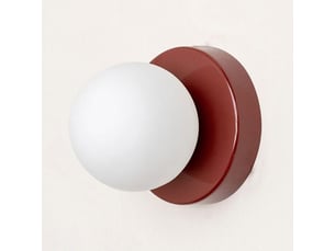 Applique murale 3000k, lampe de chevet, applique murale en verre style vintage pour couloir, luminaire design, ø12×12cm