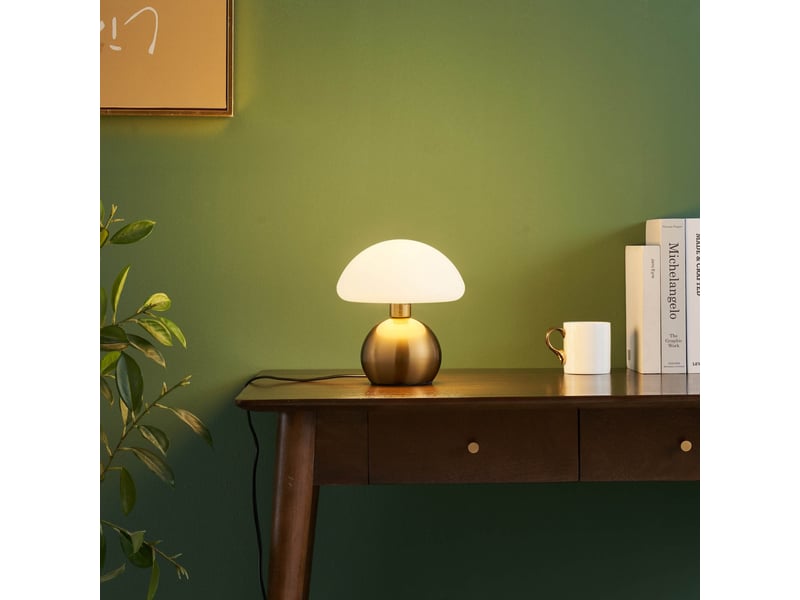  Petite lampe à poser champignon dorée tactile - leonie Leonie - Conforama C