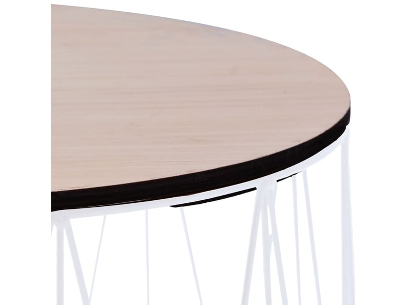  Vidaxl tables basses 2 pcs blanc  - Conforama E