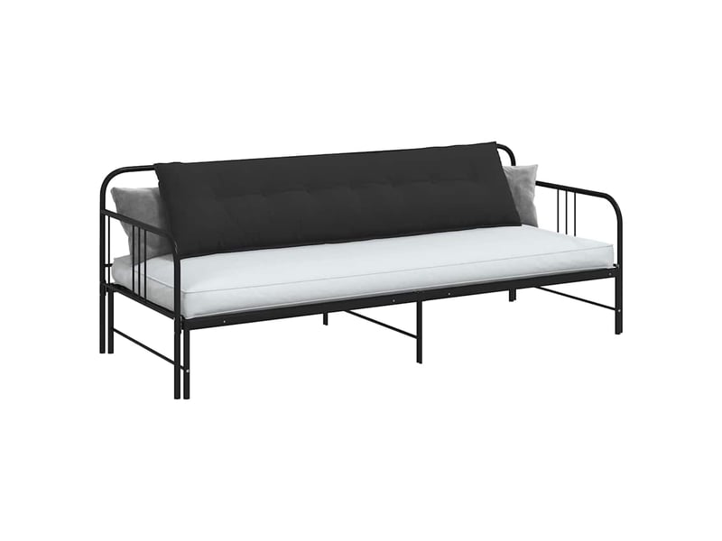  Coussin de dos, coussin de dossier noir 200 x 50 cm tissu en microfibre cf54833  - Conforama C