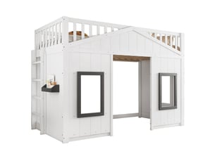 Lit mezzanine 90x200 cm    coloris blanc