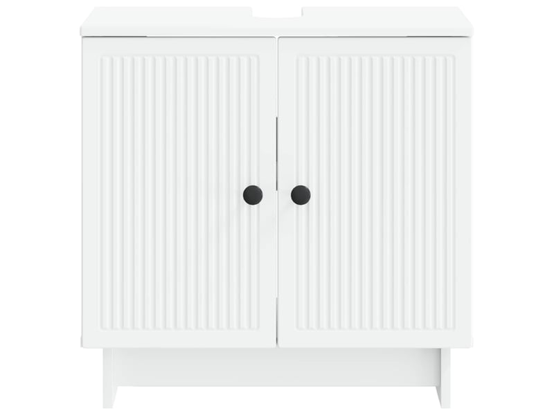  Meuble sous lavabo de salle de bain utrecht blanc cf64921  - Conforama D