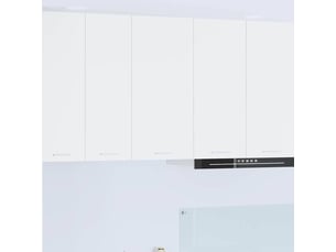 Meuble de rangement cuisine, armoire suspendue blanc 40x31x80cm bois d'ingénierie