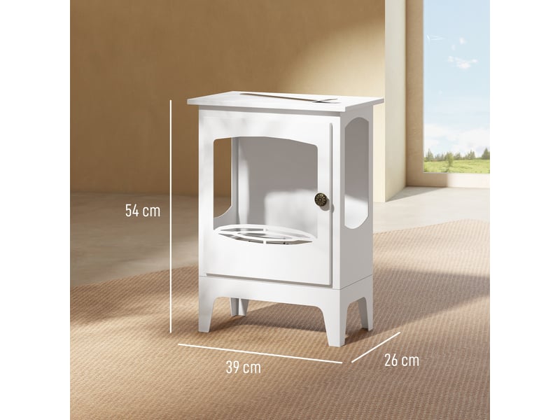 Cheminée bioéthanol en acier, autonome, 39 x 26 x 54 cm, noire - Conforama E