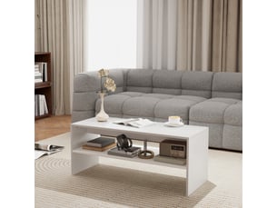 Table basse coloris blanc <strong>SWEIKO</strong> <strong></strong>