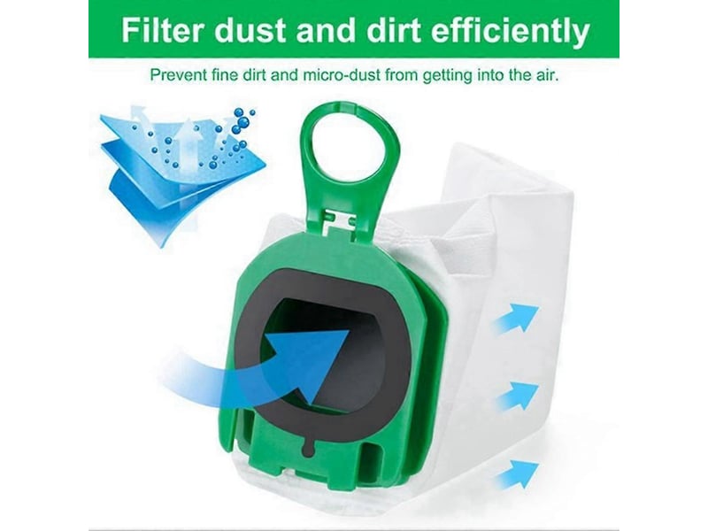  For vorwerk kobold vb 100 fp 100 vb100 fp100 vacuum cleaner dust bag spare parts non-woven dust bag 20pcs  - Conforama B