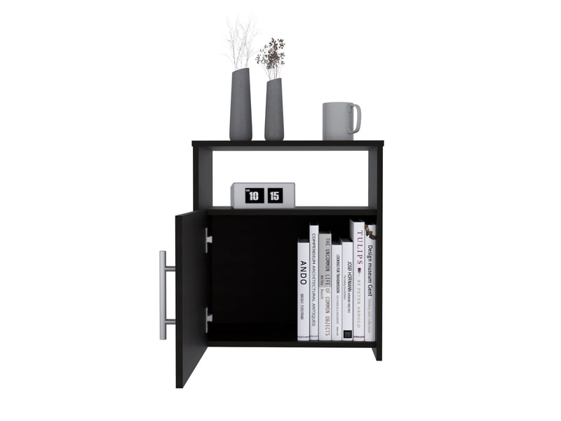  Table de chevet nordico de 50 cm, wengé  - Conforama C