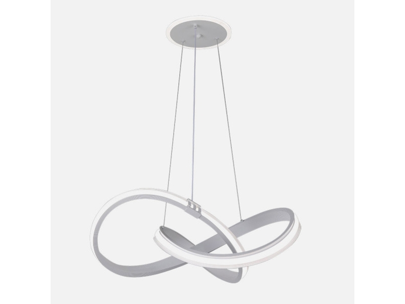  Fabrilamp glow, suspension, moderne, led, 129 w, 10920 lm, 3000-4000-6000 k, blanc, 50-120 x 58 x 58 cm 249892001 - Conforama C