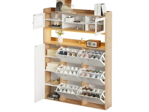 Meuble à chaussures 10 paire(s)  <strong></strong>  <strong></strong> coloris blanc