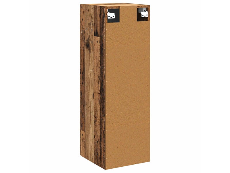  Cabinet salle de bain mural, meuble de rangement bois ancien 33x34.5x60 cm shl9682  - Conforama E