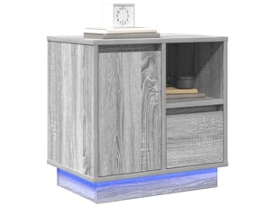Lot de 2 cabinet de chevet, table de nuit gris 50 x 34,5 x 50 cm.