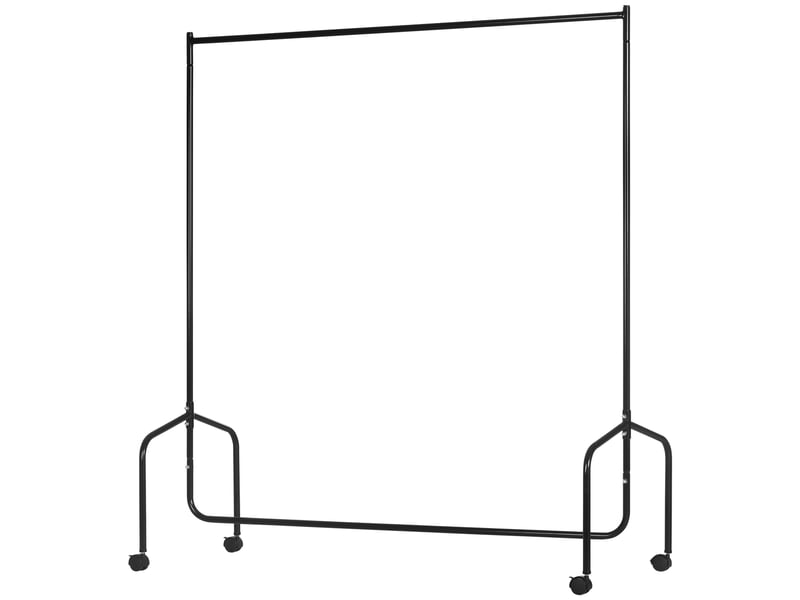  Portant à vêtements à roulettes, en métal, pour entrée et chambre, 150 x 60 x 170 cm, noir  - Conforama B