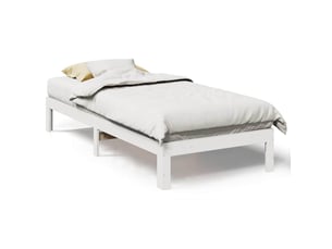 Lit simple 90x200 cm    coloris blanc