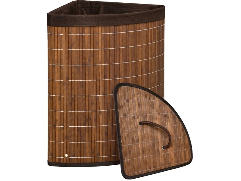  Panière à linge 55 l avec couvercle amovible 38 x 38 x 57 cm evryae  - Conforama A