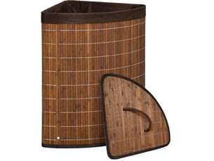 Panière à linge 55 l avec couvercle amovible 38 x 38 x 57 cm evryae
