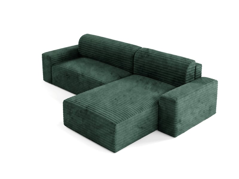  Canapé d’angle coco l avec fonction de couchage couleur : tilia 39  - Conforama D