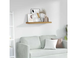 Étagère flottante, étagère suspendue montage mural marron 90 x 23,5 x 3,8 cm cf42562