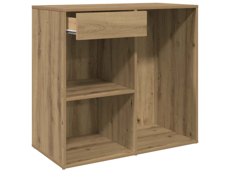  Armoire cosmétique, armoire de rangement chêne artisanal 80x40x75cm bois d'ingénierie  - Conforama D