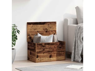 Boîte de rangement, coffre de rangement bois ancien 60x35x35 cm