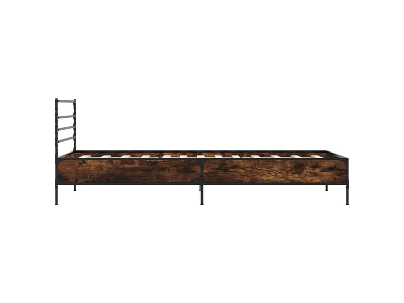  Lit simple- lit adulte -  cadre de lit chêne fumé 80 x 200 cm bois d'ingénierie  - Conforama D