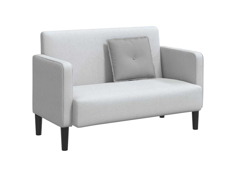  Coussin de dos, coussin de dossier gris nuage 50 x 19 x 45 cm tissu cf54743  - Conforama C