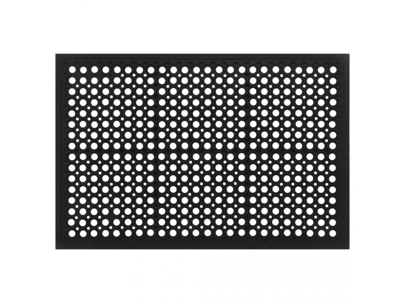  Paillasson rectangulaire en caoutchouc 45x75 cm - comfortxl 155659 - Conforama C