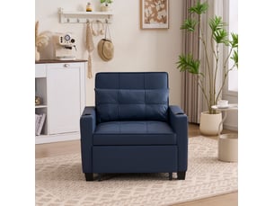 Deplimousse convertible 1 place <strong>HAUSS SPOLE</strong> <strong></strong> bleu