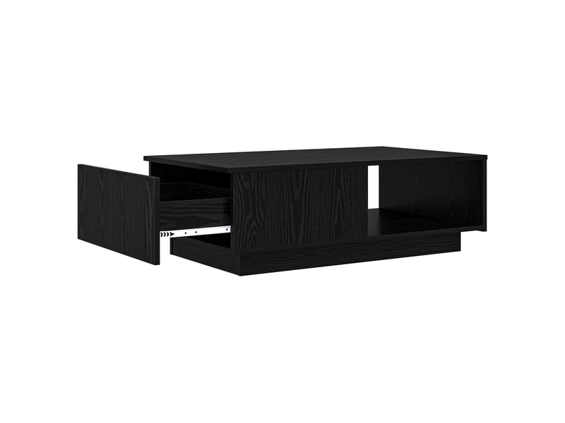  Table basse - table de salon - table à thé chêne noir 95 x 55 x 31 cm bois d'ingénierie  - Conforama E