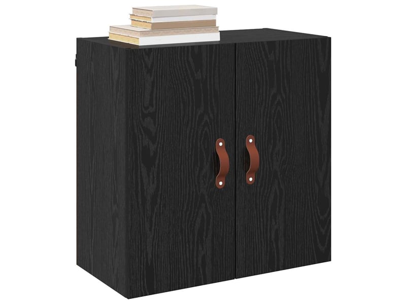  Meuble mural, rangement salon 60 x 31 x 60 cm bois d'ingénierie chêne noir shl9277  - Conforama C